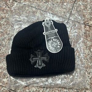 Chrome Hearts Black Cross Beanie